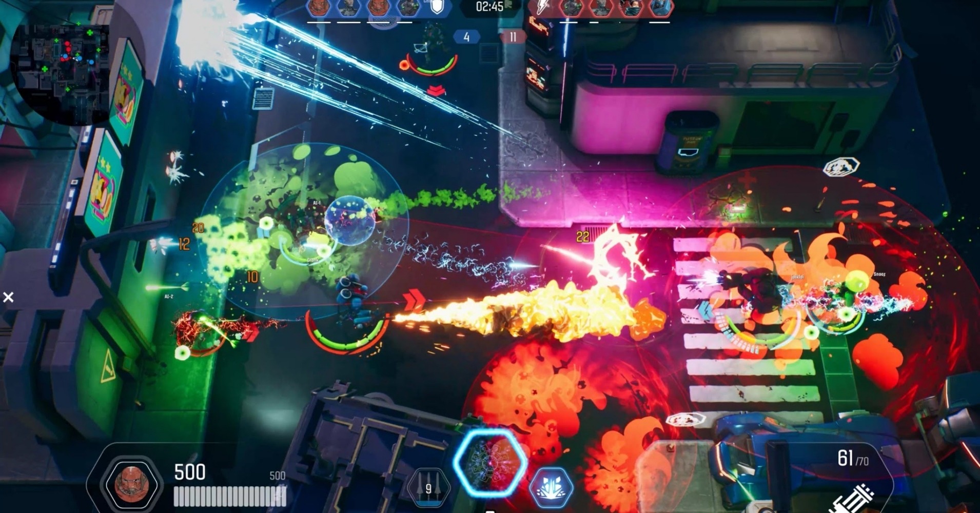 The Machines Arena gameplay explosion